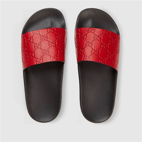 gucci slides orange|gucci flip flops clearance.